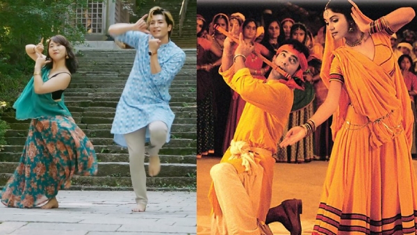 Japanese Couple Grooves To Radha Kaise Na Jale WATCH