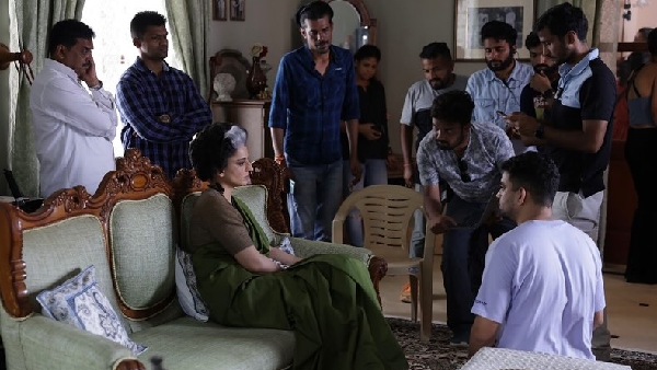 Kangana Ranaut Drops BTS Photos from Emergency Sets