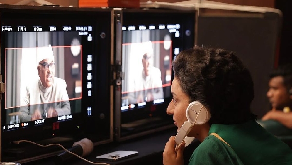 Kangana Ranaut Drops BTS Photos from Emergency Sets