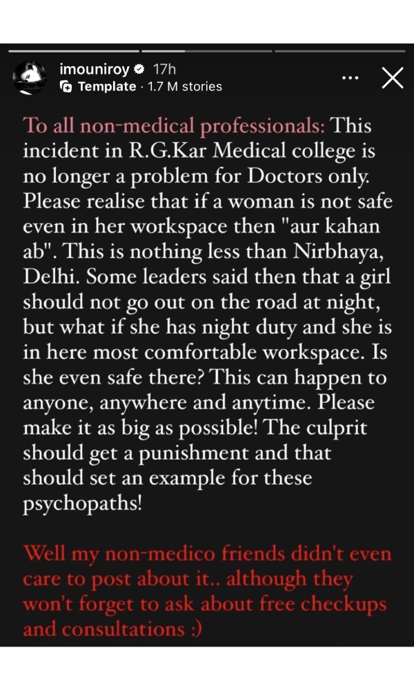 Celebrities React To Kolkata Doctor Rape And Murder Case