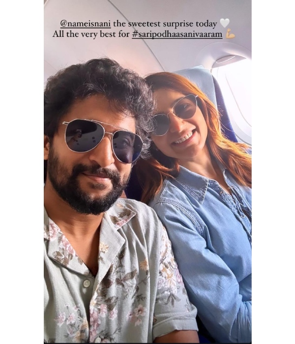 Samantha Prabhu Extends Her Best Wishes To Natural Star Nani