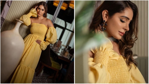 Alankrita Sahai Oozes Sunshine Glow In Yellow Gown