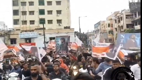 NTR Jr Fans Celebrate Devara Day Globally NTR Jr Fans Celebrate Devara Day Globally