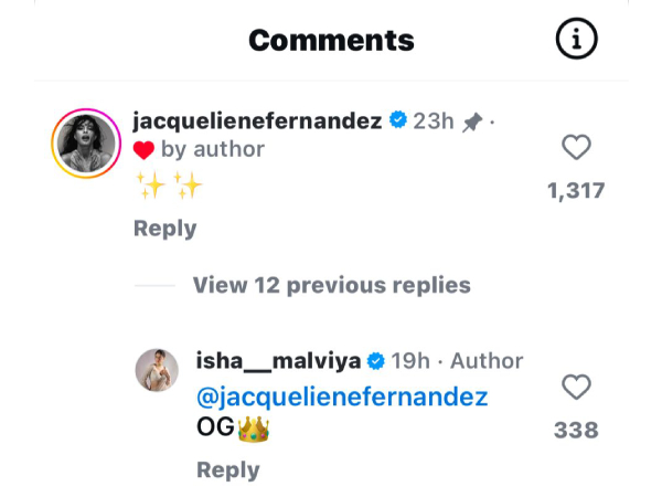 Isha Malviya Leaves Jacqueliene Fernandez Mesmerized