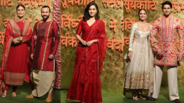 Bollywood Celebs Who Wore What At Ambani Ganeshotsav