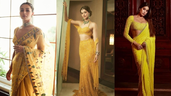 Navratri 2024 Day 1 B-Town Celeb-Inspired Yellow Outfits Navratri 2024 Day 1 B-Town Celeb-Inspired Yellow Outfits