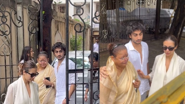 Malaika Supports Mom During Anil s Funeral Malaika Supports Mom During Anil s Funeral