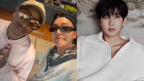 BTS RM Cheers As BTS J-Hope Collabs With Pharrell Williams