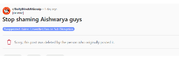 Aishwarya Rai Battling Medical Condition VIRAL Reddit Post Gets Deleted Amid Her Paris Fashion Week Walk