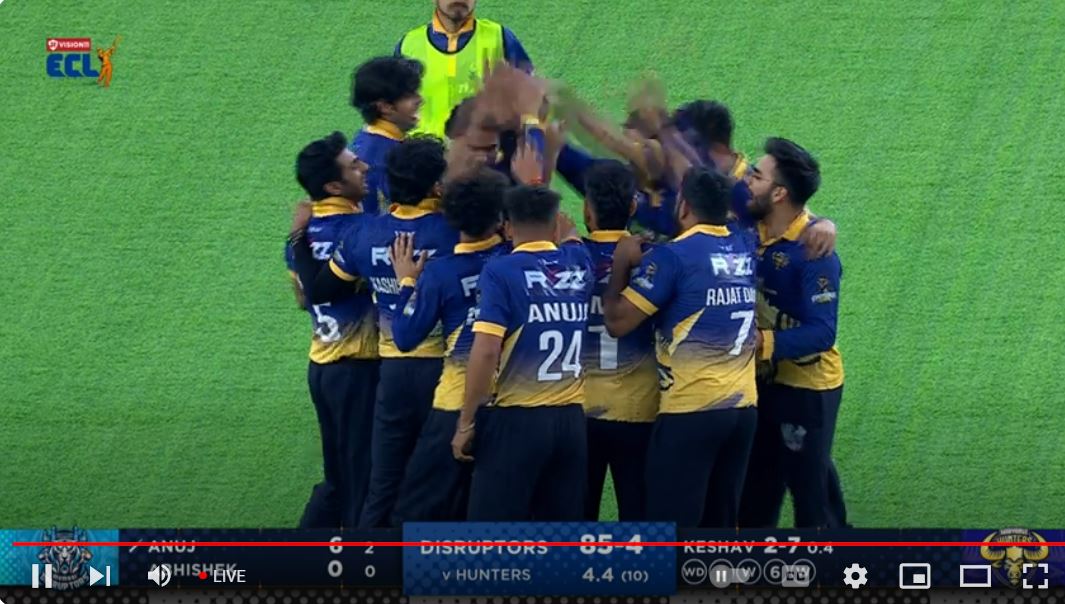 ECL 2024 LIVE Score: Mumbai Disruptors Lose 4 Wickets