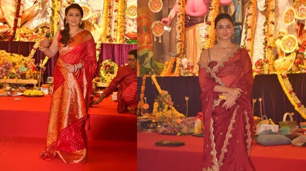 Bollywood Celebs Look On Durga Puja 2024