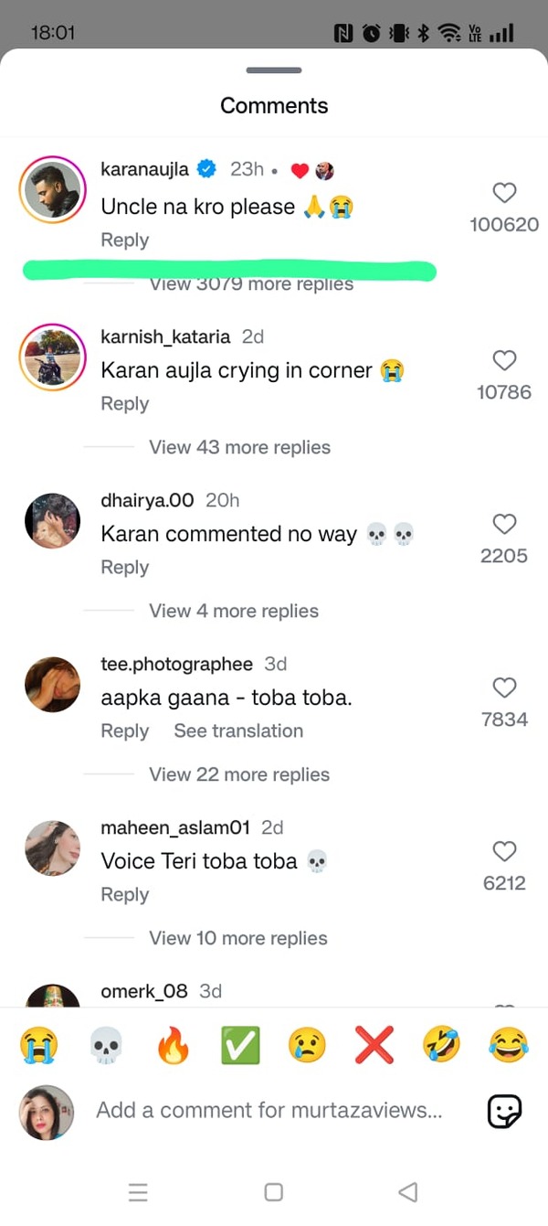 Chahat Fateh Ali Khan Recreates Tauba Tauba