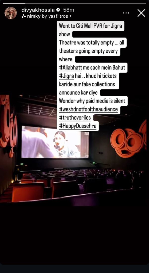 Divya Khossla Kumar Criticizes Alia Bhatt for 'Inflated' Box Office Figures of Jigra