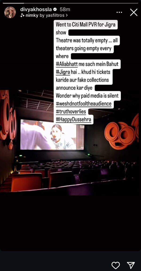 Divya Khossla Accuses Jigra Of Fake BO Collection