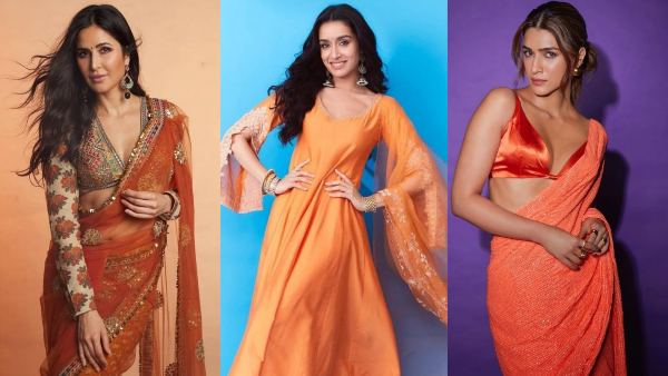 Navratri 2024 Day 4 B-Town Celebs In Orange Ethnic Outfits