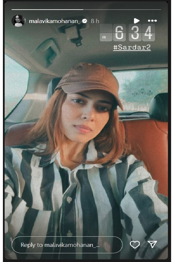 Sardar 2 Actress Malavika Mohanan Shoot Routine