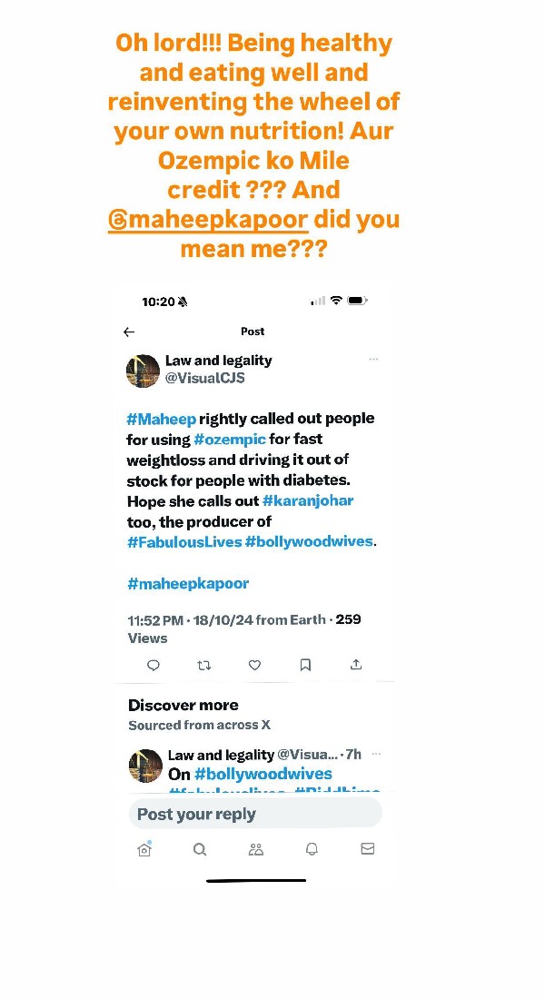 Karan Johar Offended By Maheep s Comment On Weight Loss