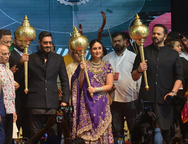 Singham Again Team At Lav Kush Ramlila