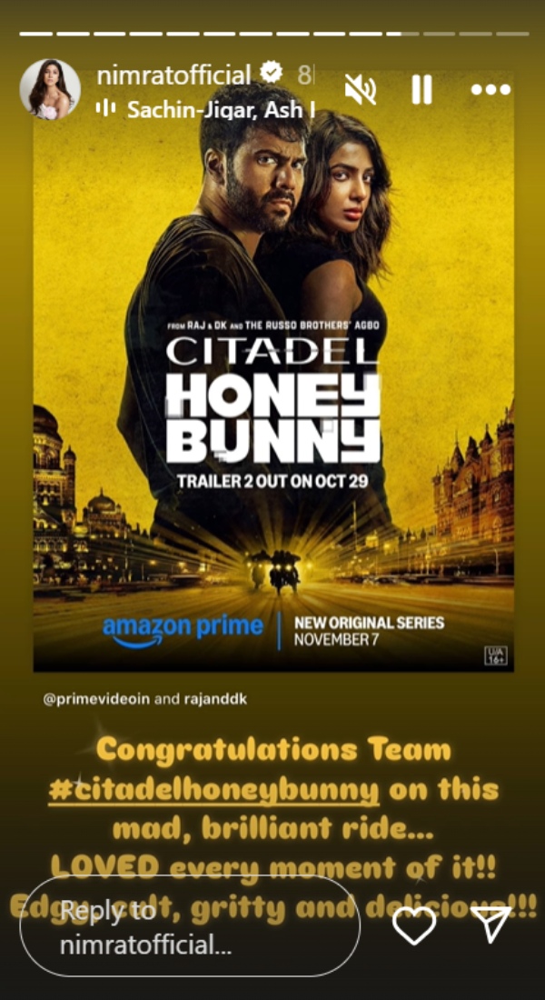 Entertainment Live Updates: Citadel Honey Bunny First Review OUT