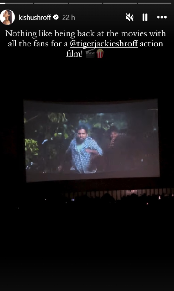 Singham Again Krishna Shroff Cheers For Tiger Shroff