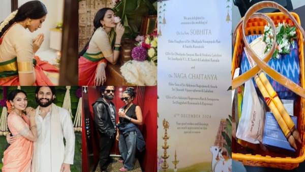 Contents of Sobhita Dhulipala amp amp Naga Chaitanya s Invitation