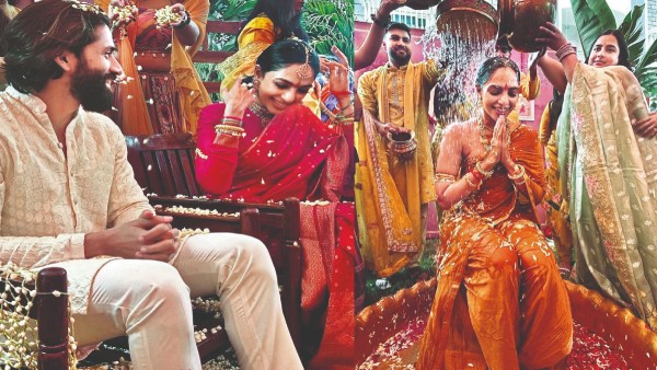 Naga Chaitanya s Family Attend Sobhita s Pelli Kuthuru Event