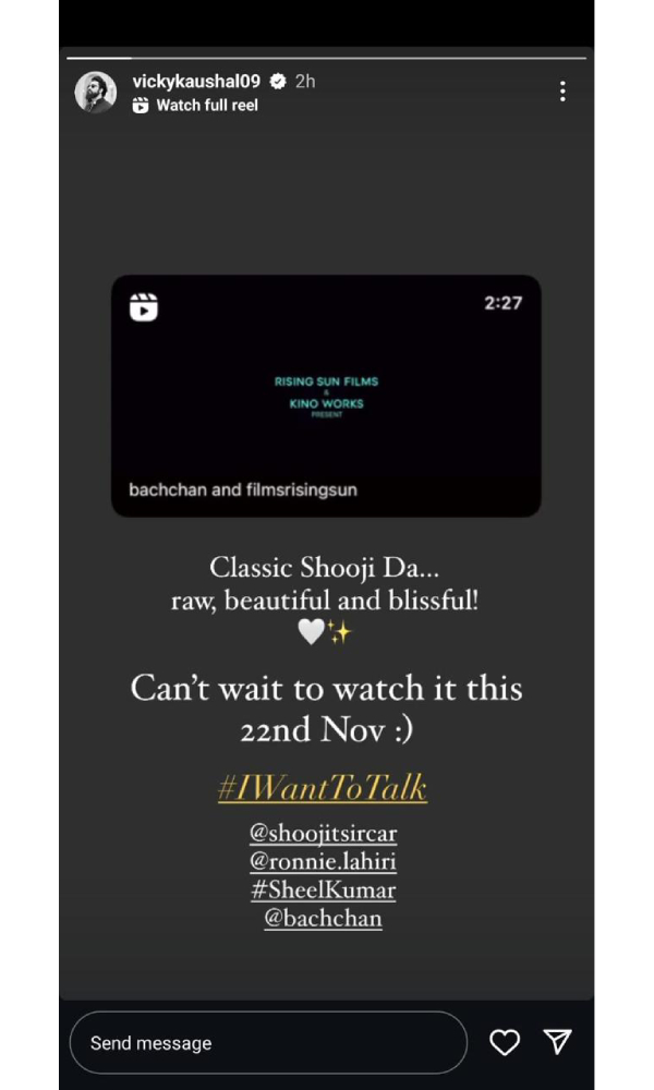 I Want To Talk Trailer Celeb Reactions From Hrithik To Vicky