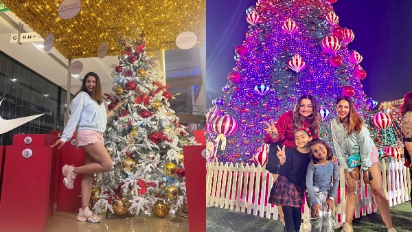 Chahatt Khanna Enjoyed Christmas Festive Vibes With Her Kids