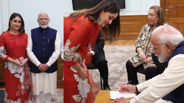 Kareena Kapoor Shows PM Modi s Note Addressing Tim amp amp Jeh Kareena Kapoor Shows PM Modi s Note Addressing Tim amp amp Jeh