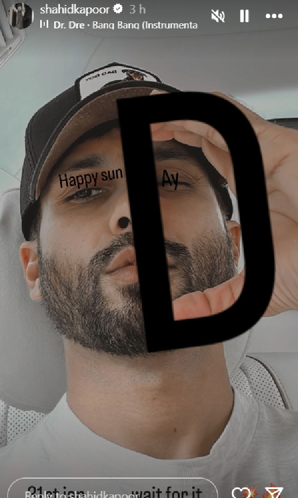 Deva Shahid Kapoor Teases Something BIG For 31st Jan