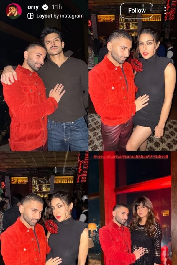 Ex Sara amp amp Veer Party Together