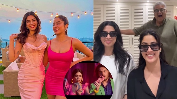 Janhvi Kapoor amp amp Khushi Kapoor Grooves To Loveyapa Song Janhvi Kapoor amp amp Khushi Kapoor Grooves To Loveyapa Song