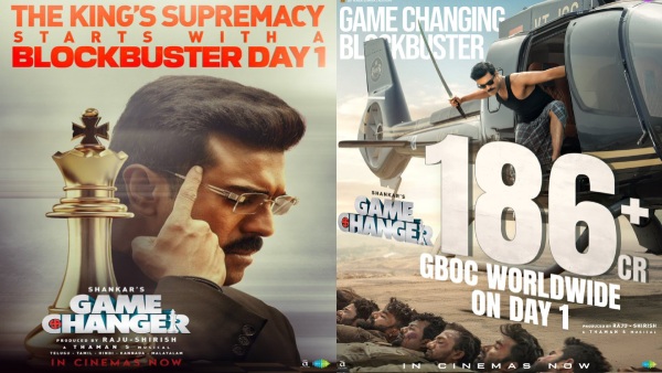 Game Changer Worldwide Box Office Day 1 Rs 186 Crore Gross