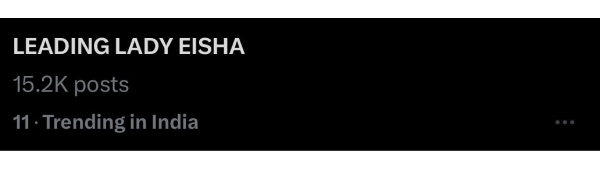 Bigg Boss 18 Eisha Singh Fans Creates A Storm on Twitter Bigg Boss 18 Eisha Singh Fans Creates A Storm on Twitter