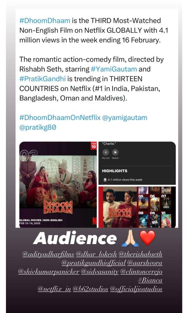 Yami Gautam Dhar Hails The Love Of The Audience