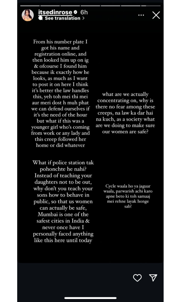 Bigg boss 18 Fame Edin Rose Raises Voice For Women s Safety Bigg boss 18 Fame Edin Rose Raises Voice For Women s Safety