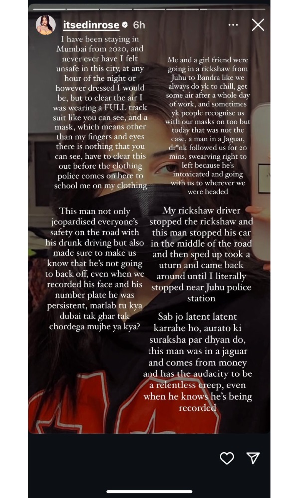 Bigg boss 18 Fame Edin Rose Raises Voice For Women s Safety Bigg boss 18 Fame Edin Rose Raises Voice For Women s Safety