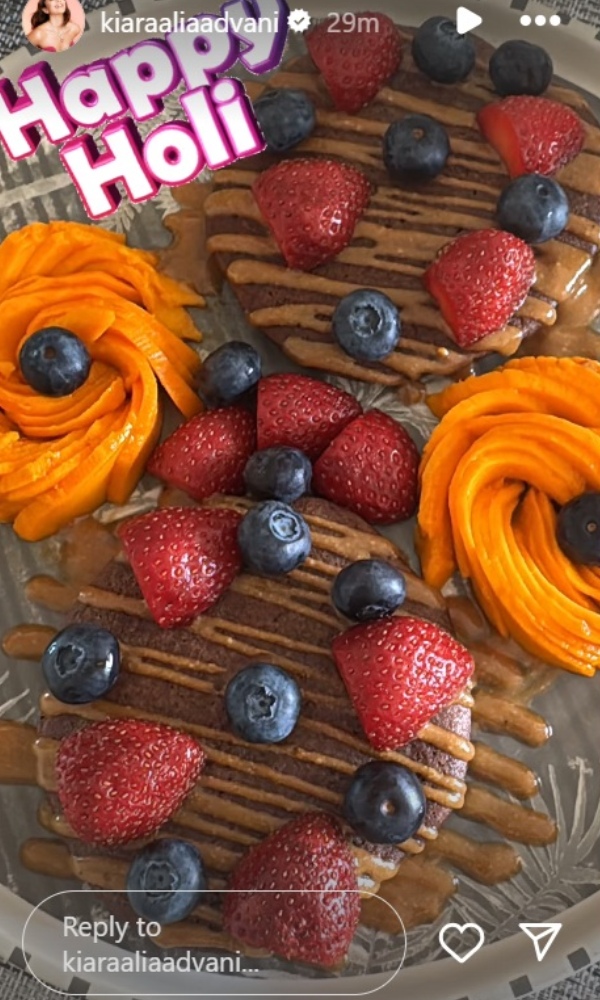 Kiara Advani Gives A Glimpse Of Her Holi Celebrations