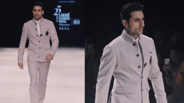 LFW X FDCI Ibrahim Ali Khan Makes Runway Debut