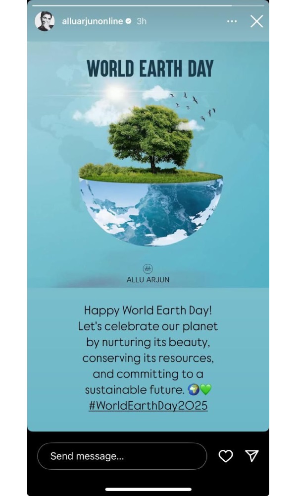 Let s Celebrate Our Planet Allu Arjun s Heartfelt Message Let s Celebrate Our Planet Allu Arjun s Heartfelt Message
