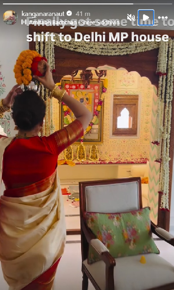 Kangana Ranaut Moves To Delhi MP House Kangana Ranaut Moves To Delhi MP House