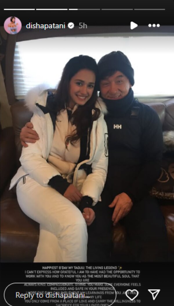 Disha Patani Pens A Heartfelt Birthday Note For Jackie Chan