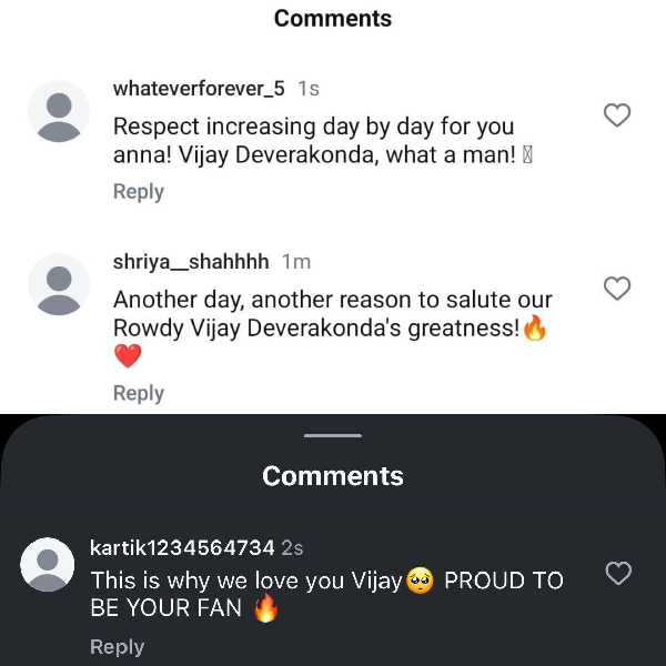 Fans Appreciate Vijay Deverakonda s Humble Gesture