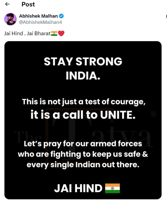 We agree with what Abhishek Malhan said.