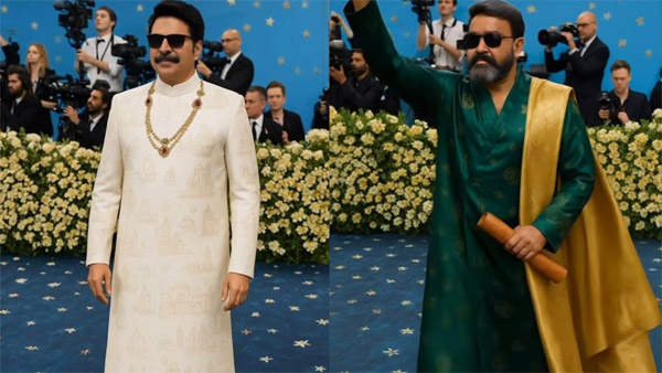 Met Gala Reimagined With AI Features Mohanlal amp amp Mammootty