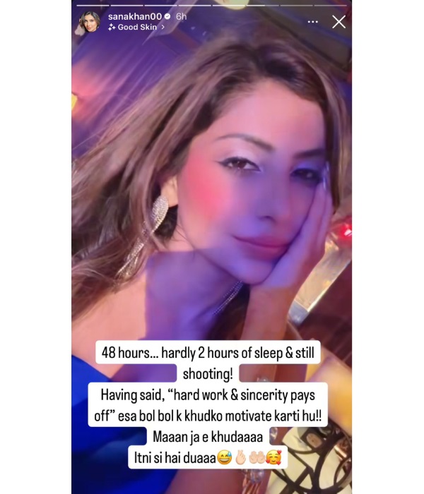 Sana Sultan Shoots Non-Stop For 48 Hours