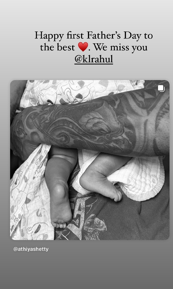 Athiya Shetty s Tribute To KL Rahul On Father s Day