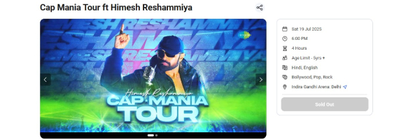 Himesh Reshammiya Capmania Tour