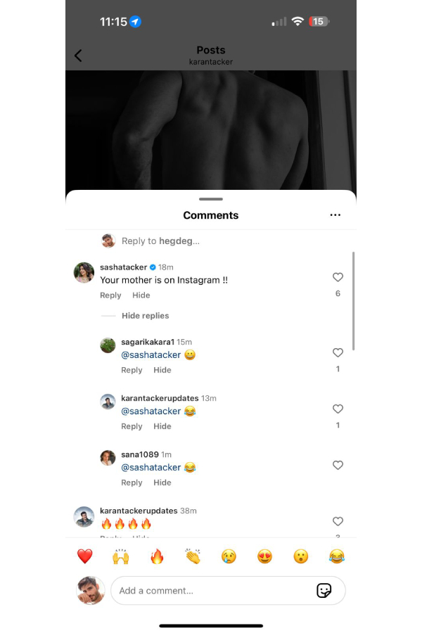 Karan Tacker Turns Up the Heat on Instagram Karan Tacker Turns Up the Heat on Instagram