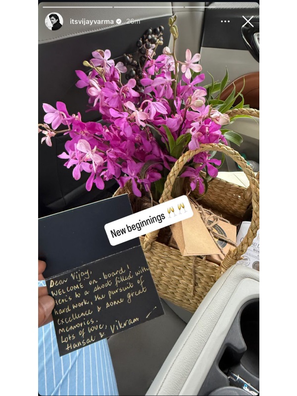 Vijay Varma Announces New Beginnings with Hansal Mehta